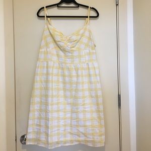 Yellow gingham dress